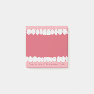 Roze mond met Teeth personalize Post-it Notes