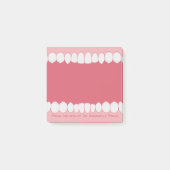 Roze mond met Teth Personalize Post-it Notes (Voorkant)