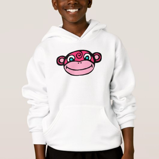 Roze Monkey Face Cute (Voorkant)