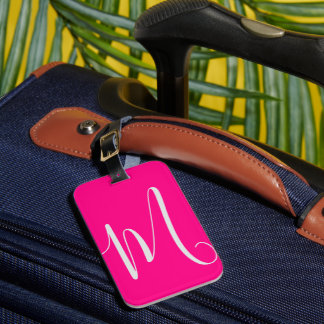 roze monogram - chic reisaccessoire bagagelabel