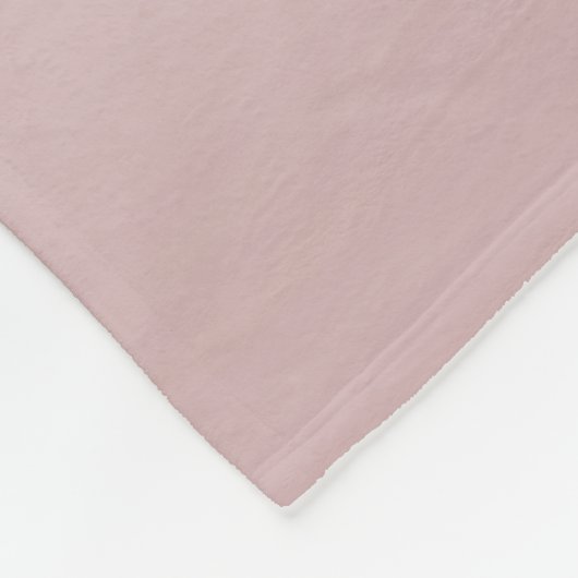 roze monogram en Jouw naam script bevestigen Fleece Deken (Hoek)