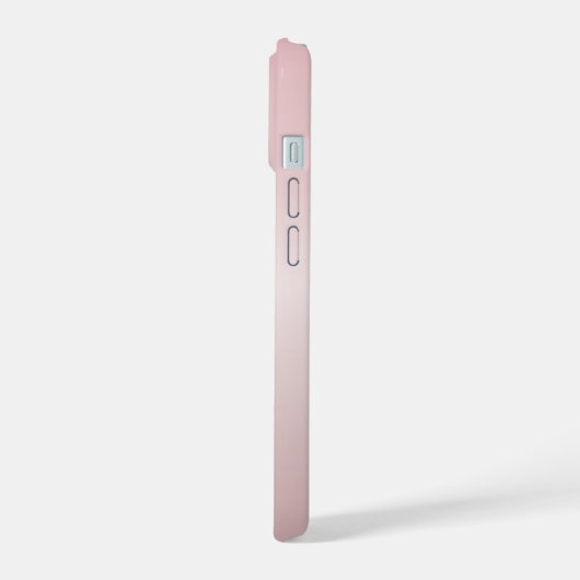 roze monogram en Jouw naam script bevestigen iPhone 15 Hoesje (Linkerkant)