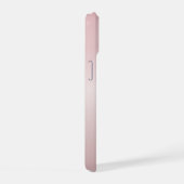  roze monogram en Jouw naam script bevestigen iPhone 15 Hoesje (Rechterkant)