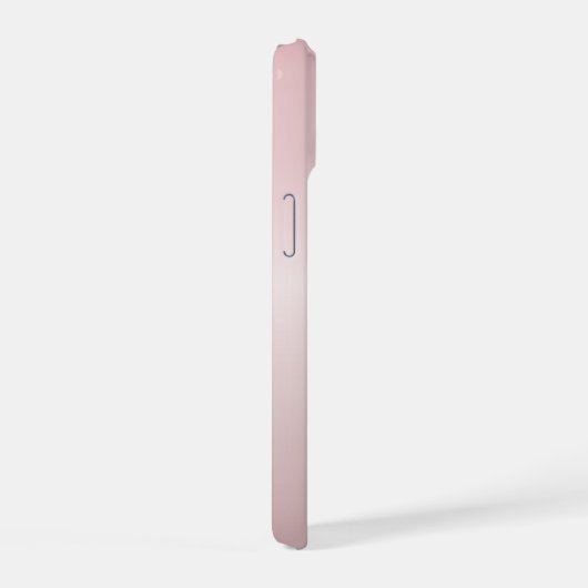 roze monogram en Jouw naam script bevestigen iPhone 15 Hoesje (Rechterkant)