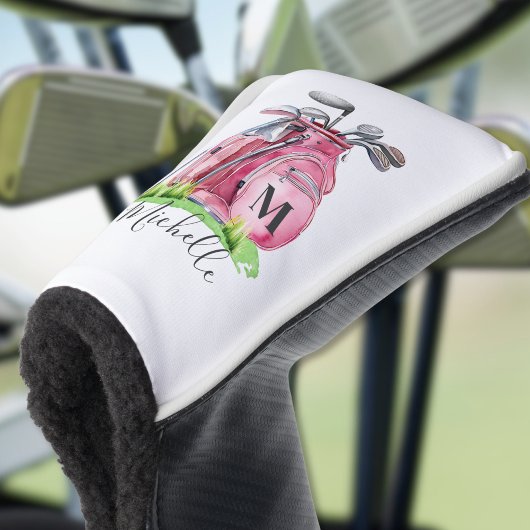 Roze Monogram Golfheadcover