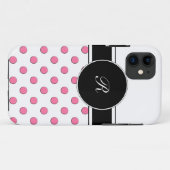 Roze Monogram iPhone 5 Hoesjes (Achterkant (horizontaal))