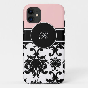 Roze Monogram iPhone 5 Hoesjes Vast