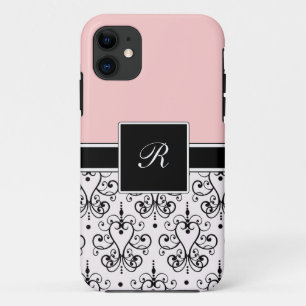 Roze Monogram iPhone-cases iPhone 11 Hoesje