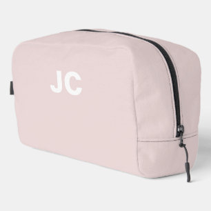 Roze Monogram Minimaal Moderne Reis Toilettasje