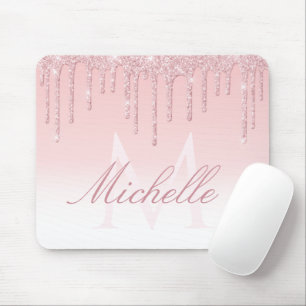 roze monogram muismat