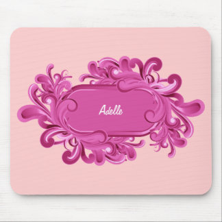 Roze monogram Muismatten