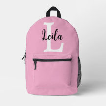 Roze Monogram Naam Script Persoonlijk Ontwerp