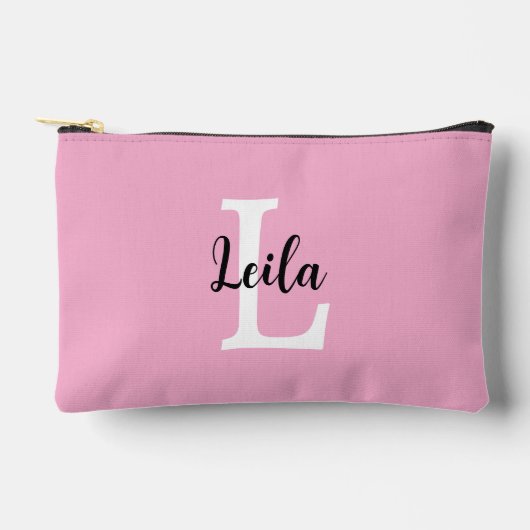 Roze Monogram Naam Script Persoonlijk Ontwerp Etui (Voorkant)