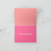 Roze Monogram Namen Trouw Dank Kaarten (Binnen)