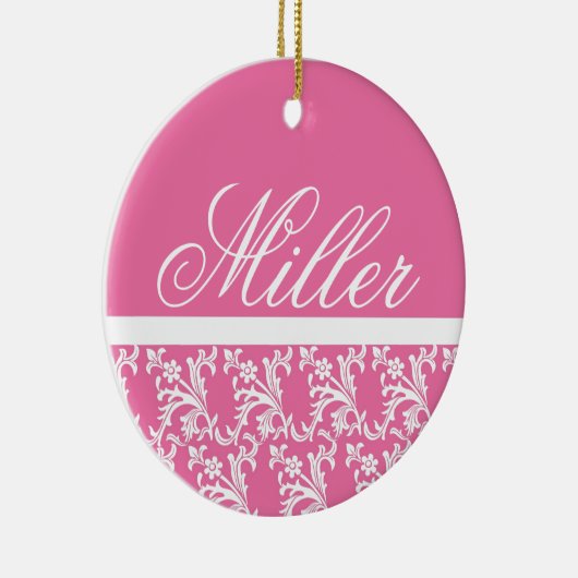 Roze monogram Ornament (Rechts)