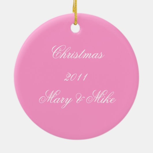 Roze monogram Ornament (Achterkant)