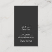 Roze Monogram Schoonheid Make-up Artiest Lippensti Visitekaartje (Achterkant)