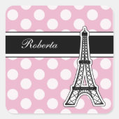 Roze Monogram Stickers (Voorkant)