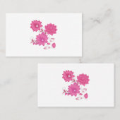 Roze monogram Visitekaartjes | Girly & Elegant (Voorkant / Achterkant)