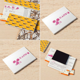 Roze monogram Visitekaartjes | Girly & Elegant