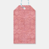 Roze Monogram Waterverf Cadeaulabel (Achterkant)