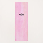 Roze Monogram Yogamat (Voorkant)