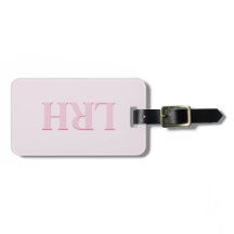 Roze Monogrammed Women's Golf Bag Label Sleutelhan