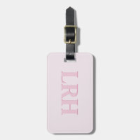 Roze Monogrammed Women's Golf Bag Label Sleutelhan
