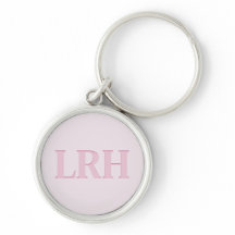 Roze Monogrammed Women's Golf Bag Label Sleutelhan
