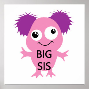 Roze Monster Big Sister Poster