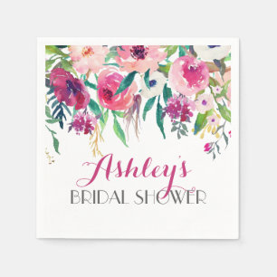 Roze mooie Floral Napkins Servet