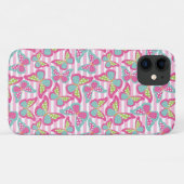 Roze Mooie Vlinder Case-Mate iPhone Case (Achterkant (horizontaal))