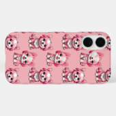 Roze Moppige Honden Case-Mate iPhone Case (Achterkant (horizontaal))