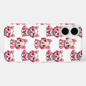 Roze Moppige Honden - Wit Case-Mate iPhone Case (Achterkant (horizontaal))