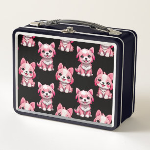 Roze Moppige Honden - Zwart