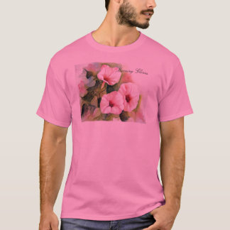 Roze morning Glories T-shirt