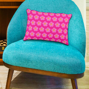 Roze Mos Roos Bloem Naadloos Patroon op Accent Kussen