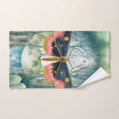 Roze Moth Bos Night Bad Handdoek (Handdoek)