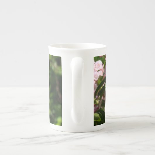 Roze Mountain Laurel Bone China Mok (Achterkant)
