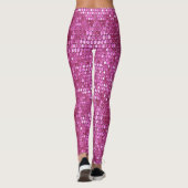 Roze mousserende Fancy leggings (Achterkant)