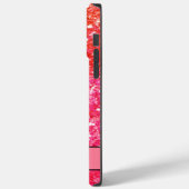 Roze mousserende glitter Flamingo monogrammen Case-Mate iPhone Case (Achterkant / Links)