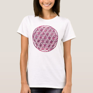 Roze mousserende ventilator t-shirt