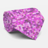 Roze mozaïek stropdas (Opgerold)