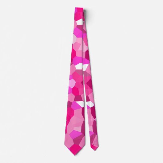 Roze mozaïeken stropdas (Voorkant)