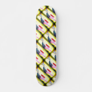 roze mozaïekzeemeermatten onder water zwemmen skateboard