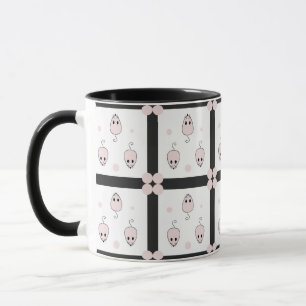 Roze Muis Naadloos Patroonontwerp - Cute Decor Mok