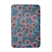 Roze Mums Badmat (Voorkant Verticaal)