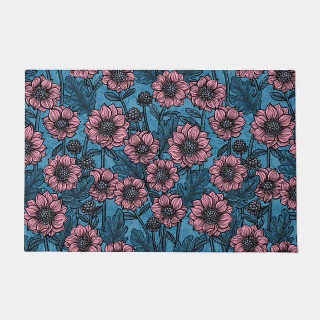 Roze Mums Deurmat (Voorkant)