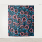 Roze Mums Wandkleed (Voorkant)