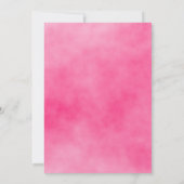 Roze munt groen witte waterverf florale Afstuderen Kaart (Achterkant)